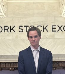 Sean Pannella at the New York Stock Exchange